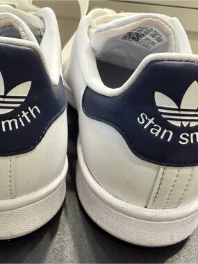 adidas Stan Smith White with Navy Heel Patch Sneakers